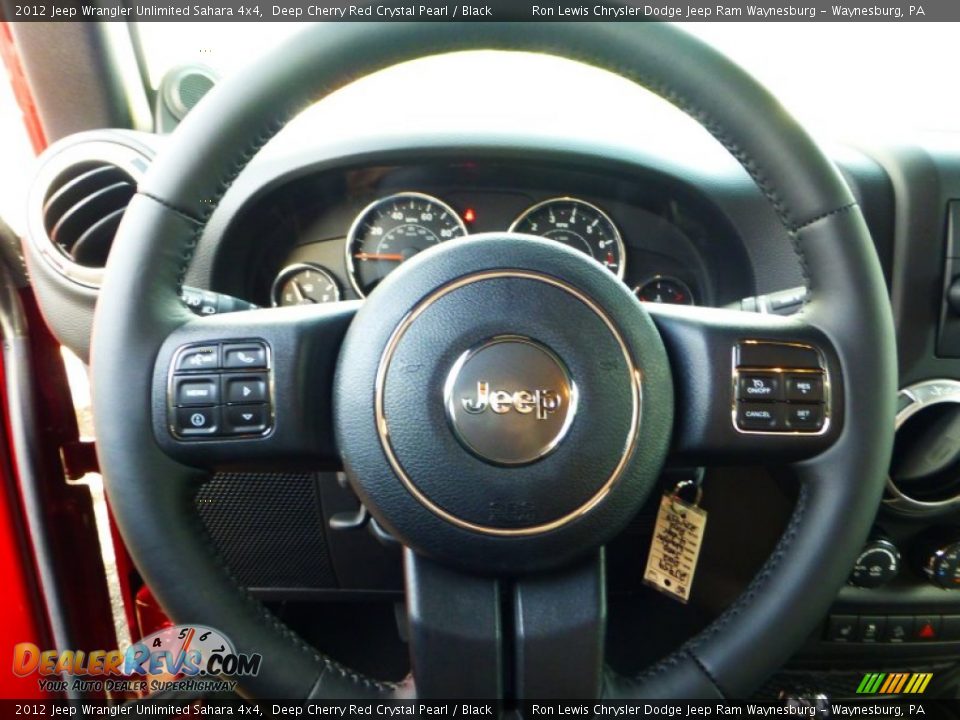 2012 Jeep Wrangler Unlimited Sahara 4x4 Deep Cherry Red Crystal Pearl / Black Photo #17