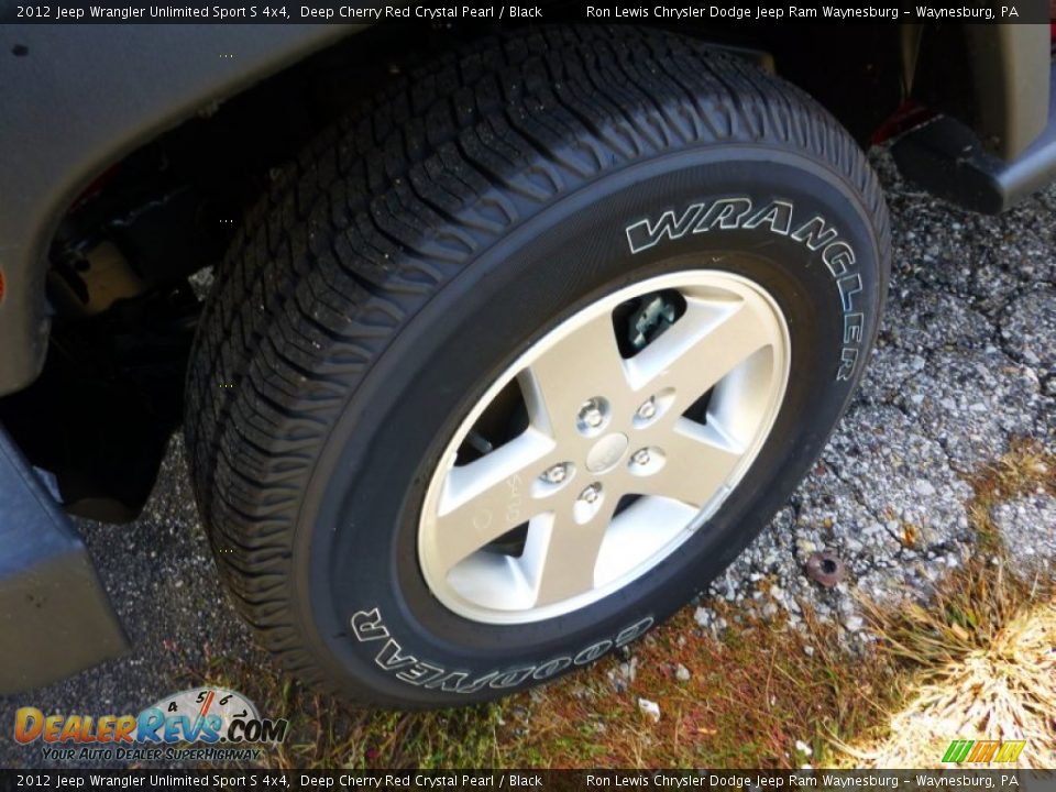 2012 Jeep Wrangler Unlimited Sport S 4x4 Deep Cherry Red Crystal Pearl / Black Photo #9