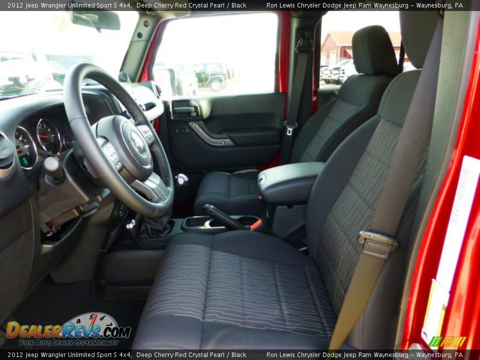 2012 Jeep Wrangler Unlimited Sport S 4x4 Deep Cherry Red Crystal Pearl / Black Photo #10