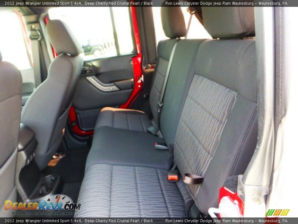 2012 Jeep Wrangler Unlimited Sport S 4x4 Deep Cherry Red Crystal Pearl / Black Photo #11