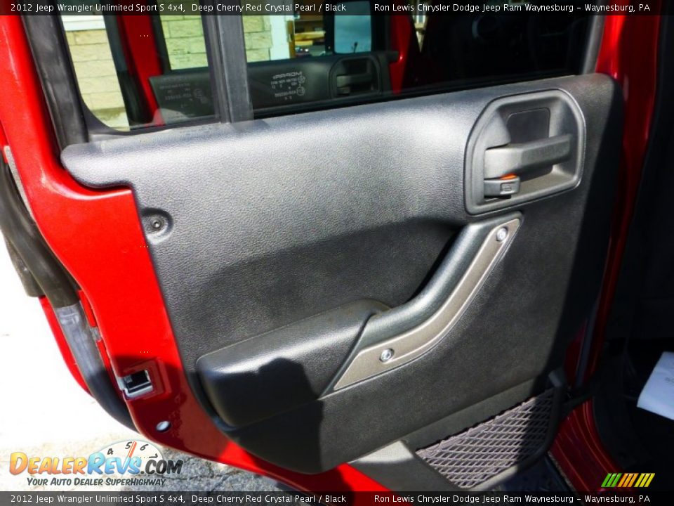 2012 Jeep Wrangler Unlimited Sport S 4x4 Deep Cherry Red Crystal Pearl / Black Photo #13