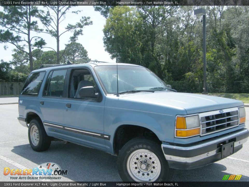 1991 Ford Explorer XLT 4x4 Light Crystal Blue Metallic / Light Blue Photo #16