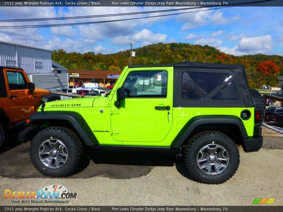 Gecko Green 2013 Jeep Wrangler Rubicon 4x4 Photo #2