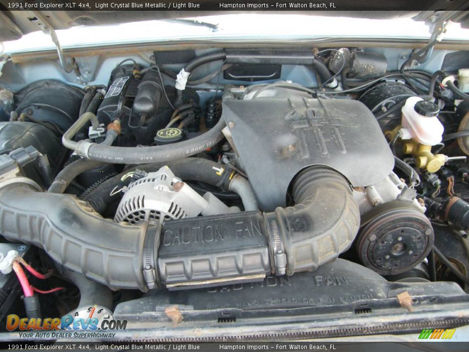 1991 Ford Explorer XLT 4x4 Light Crystal Blue Metallic / Light Blue Photo #31