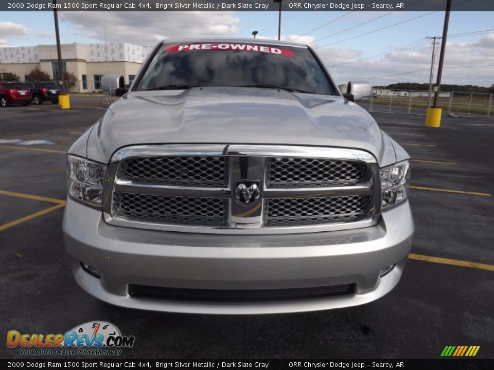 2009 Dodge Ram 1500 Sport Regular Cab 4x4 Bright Silver Metallic / Dark Slate Gray Photo #2