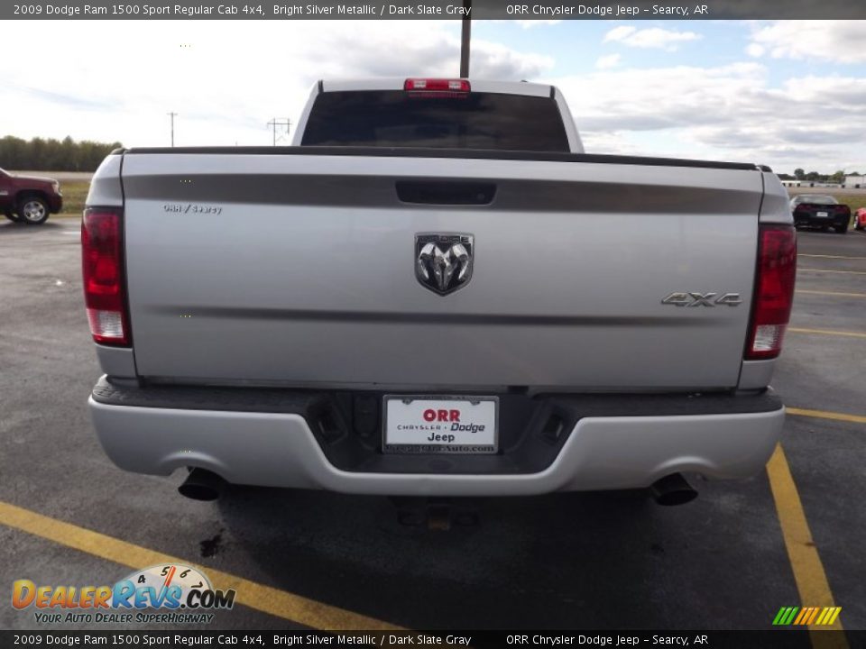 2009 Dodge Ram 1500 Sport Regular Cab 4x4 Bright Silver Metallic / Dark Slate Gray Photo #6