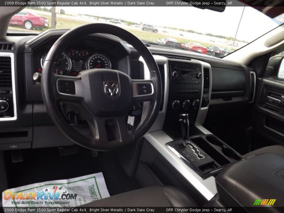 2009 Dodge Ram 1500 Sport Regular Cab 4x4 Bright Silver Metallic / Dark Slate Gray Photo #9