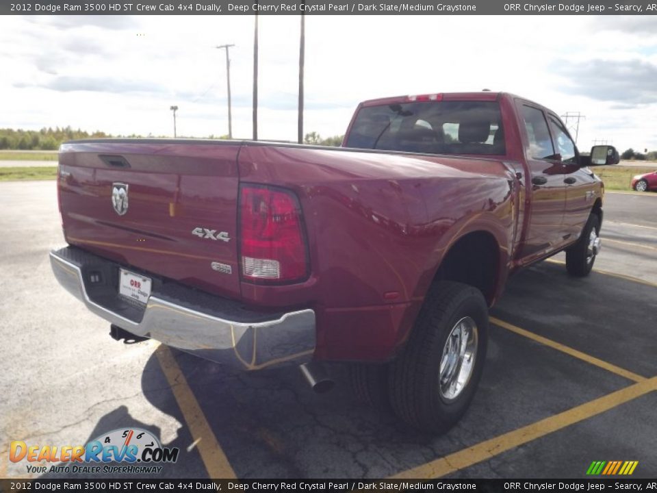 2012 Dodge Ram 3500 HD ST Crew Cab 4x4 Dually Deep Cherry Red Crystal Pearl / Dark Slate/Medium Graystone Photo #5