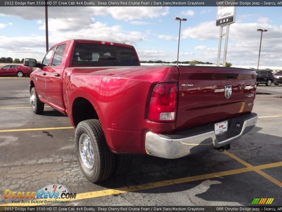 2012 Dodge Ram 3500 HD ST Crew Cab 4x4 Dually Deep Cherry Red Crystal Pearl / Dark Slate/Medium Graystone Photo #7