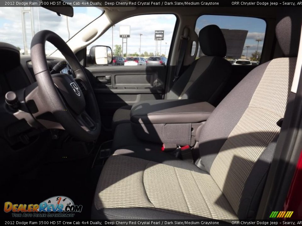 2012 Dodge Ram 3500 HD ST Crew Cab 4x4 Dually Deep Cherry Red Crystal Pearl / Dark Slate/Medium Graystone Photo #11