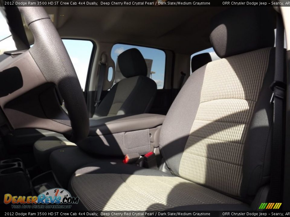 2012 Dodge Ram 3500 HD ST Crew Cab 4x4 Dually Deep Cherry Red Crystal Pearl / Dark Slate/Medium Graystone Photo #13