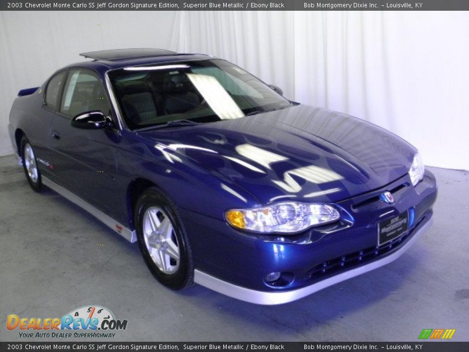 2003 Chevrolet Monte Carlo SS Jeff Gordon Signature Edition Superior Blue Metallic / Ebony Black Photo #1