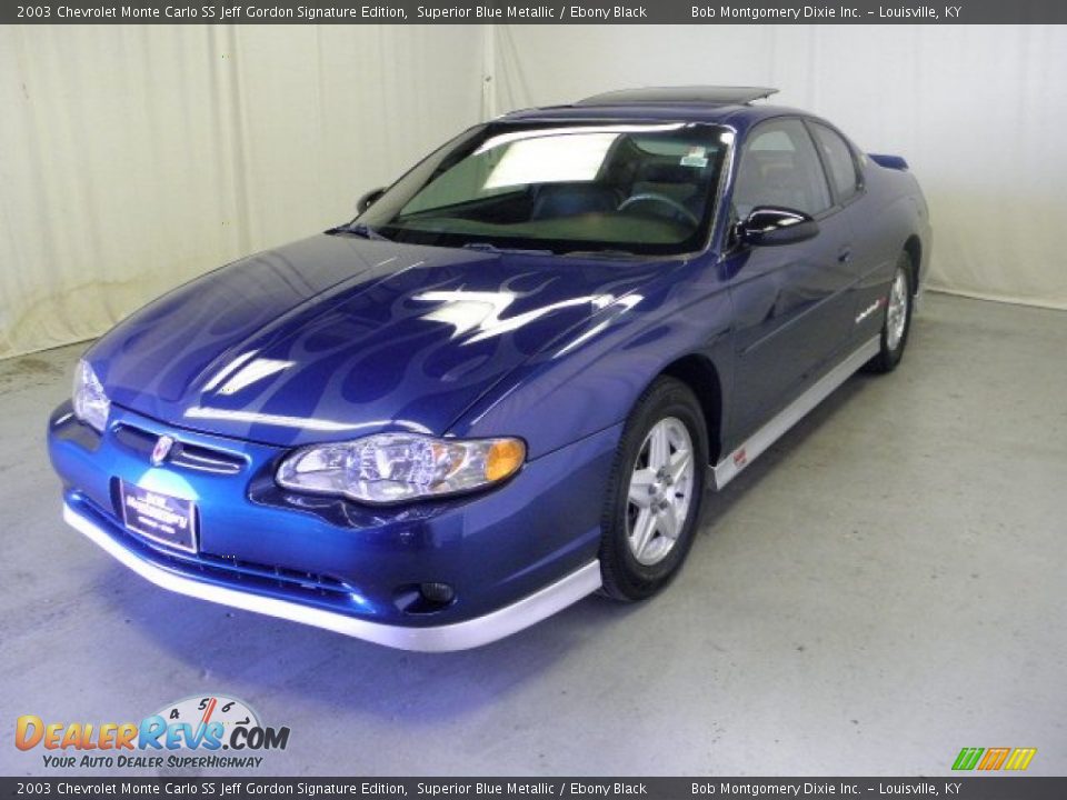 2003 Chevrolet Monte Carlo SS Jeff Gordon Signature Edition Superior Blue Metallic / Ebony Black Photo #3