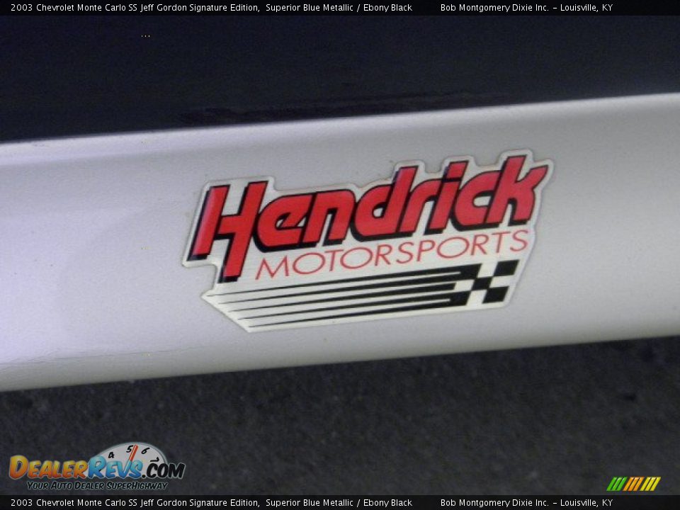 2003 Chevrolet Monte Carlo SS Jeff Gordon Signature Edition Superior Blue Metallic / Ebony Black Photo #5