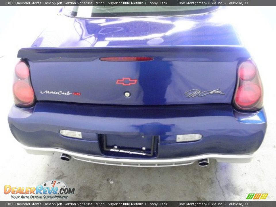 Superior Blue Metallic 2003 Chevrolet Monte Carlo SS Jeff Gordon Signature Edition Photo #9
