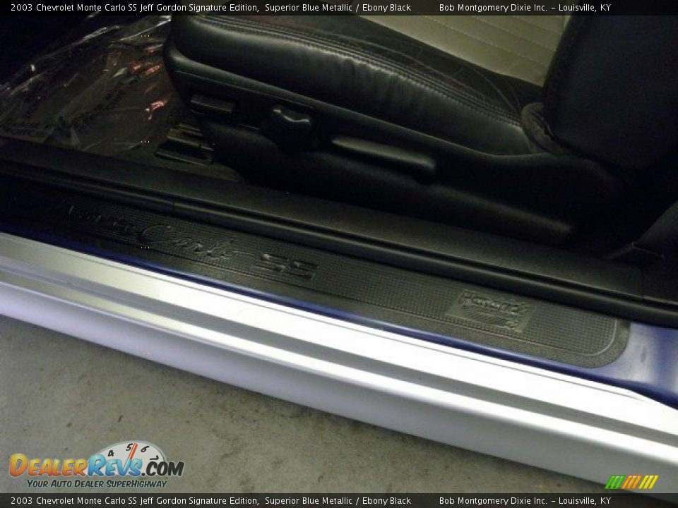 2003 Chevrolet Monte Carlo SS Jeff Gordon Signature Edition Superior Blue Metallic / Ebony Black Photo #11