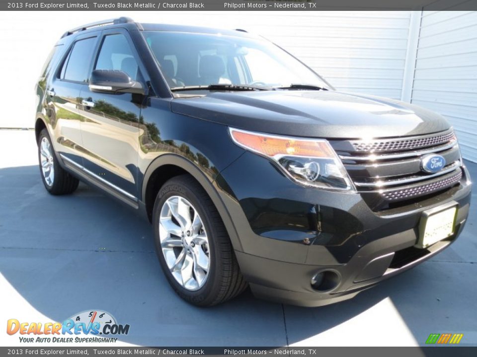 2013 Ford Explorer Limited Tuxedo Black Metallic / Charcoal Black Photo #1