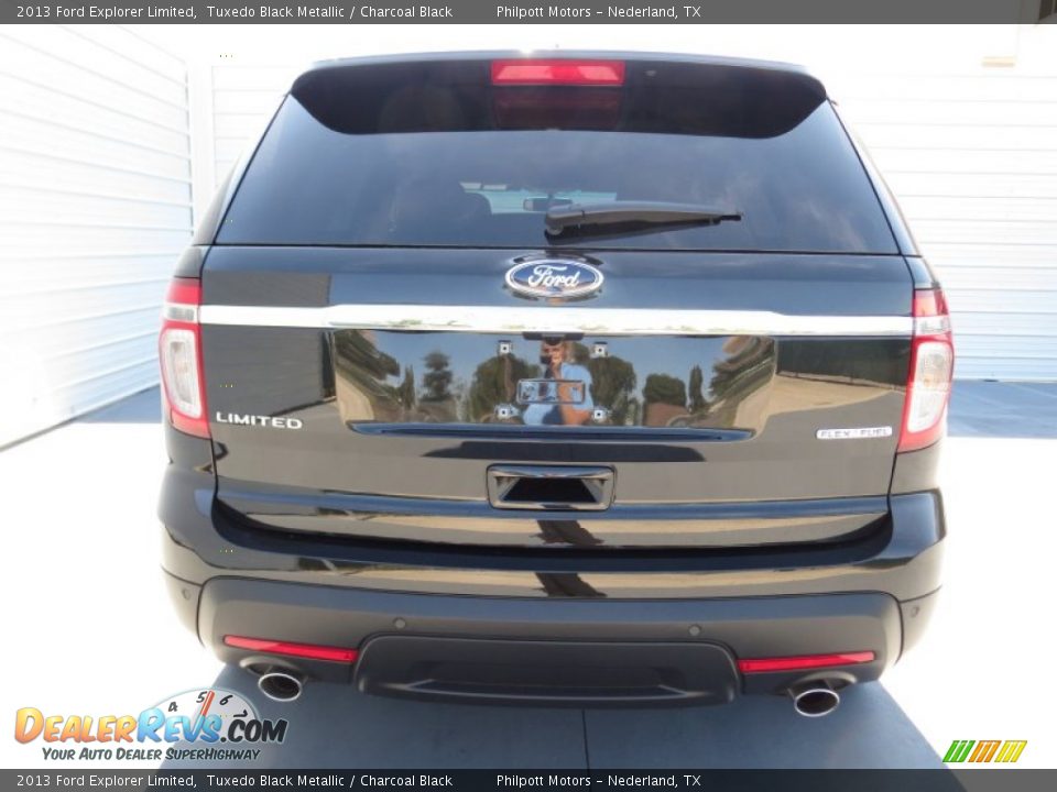 2013 Ford Explorer Limited Tuxedo Black Metallic / Charcoal Black Photo #4