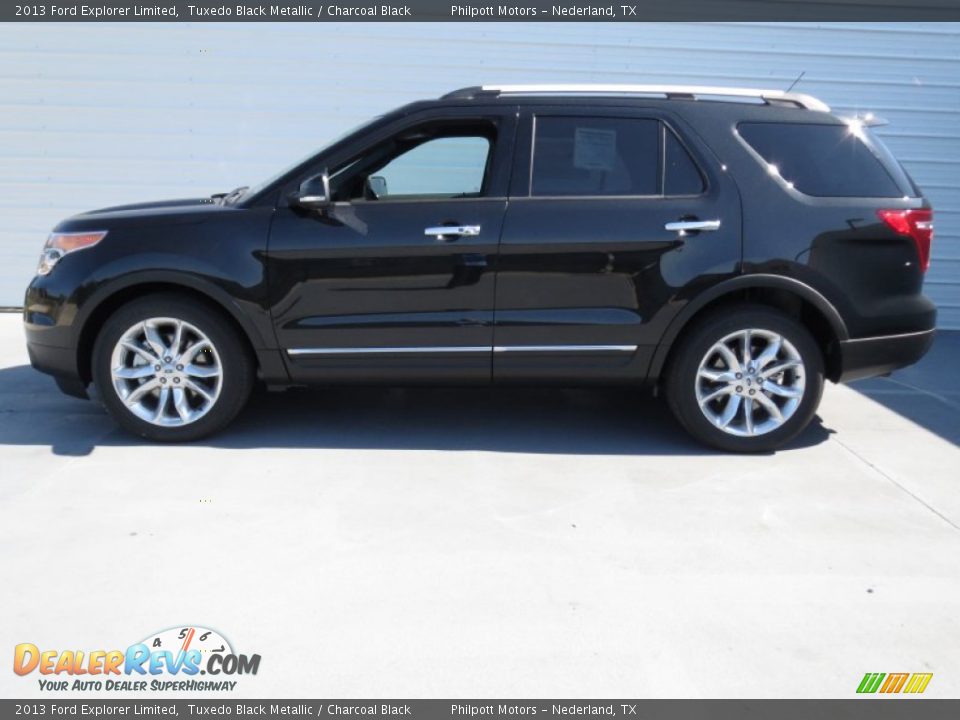 2013 Ford Explorer Limited Tuxedo Black Metallic / Charcoal Black Photo #5