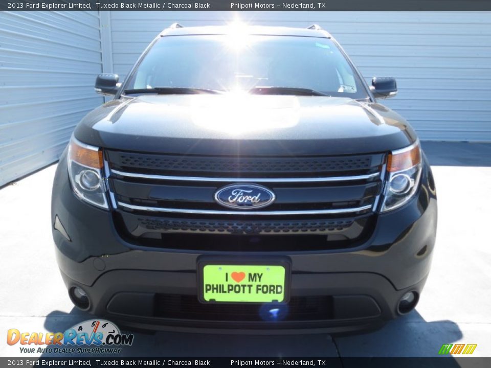 2013 Ford Explorer Limited Tuxedo Black Metallic / Charcoal Black Photo #7