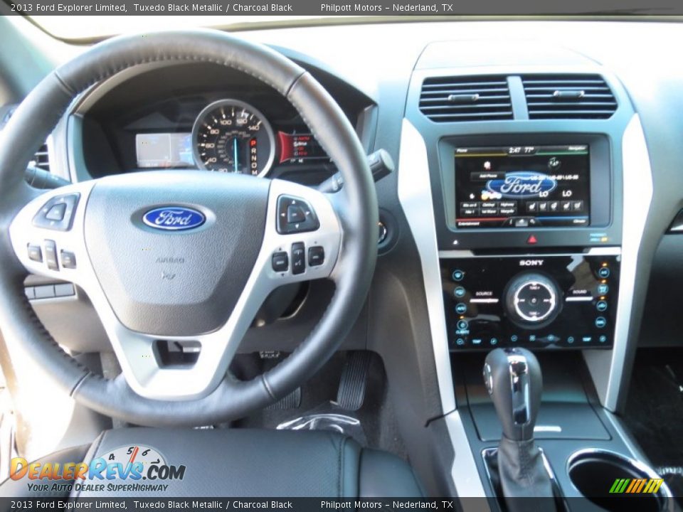 2013 Ford Explorer Limited Tuxedo Black Metallic / Charcoal Black Photo #28