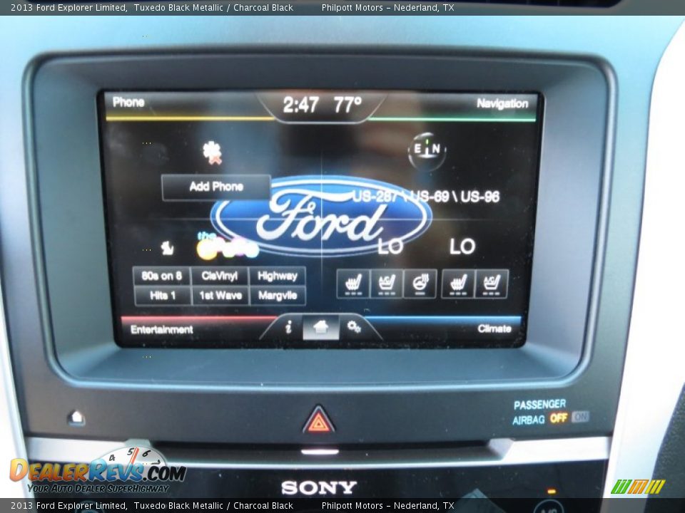 2013 Ford Explorer Limited Tuxedo Black Metallic / Charcoal Black Photo #30