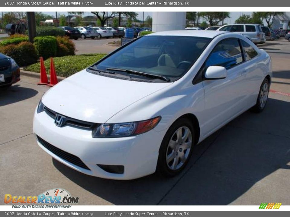 2007 Honda civic lx white #1