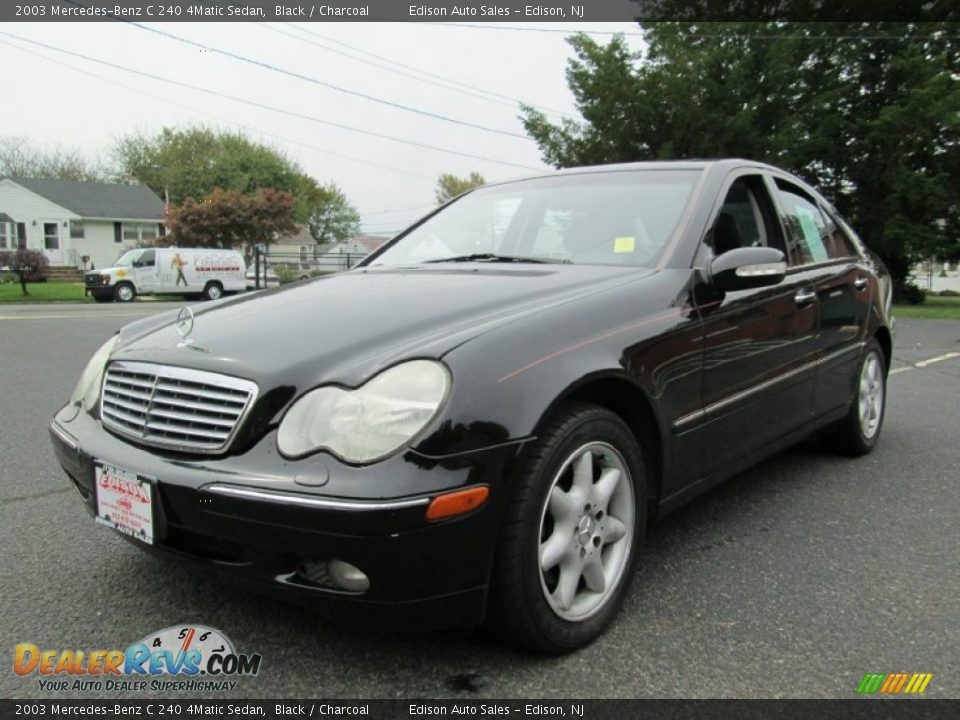 2003 Mercedes-Benz C 240 4Matic Sedan Black / Charcoal Photo #2