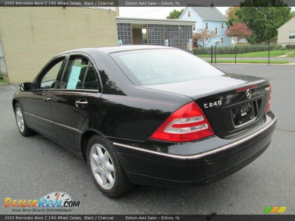 2003 Mercedes-Benz C 240 4Matic Sedan Black / Charcoal Photo #5