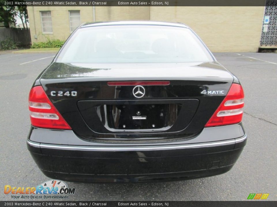 2003 Mercedes-Benz C 240 4Matic Sedan Black / Charcoal Photo #6