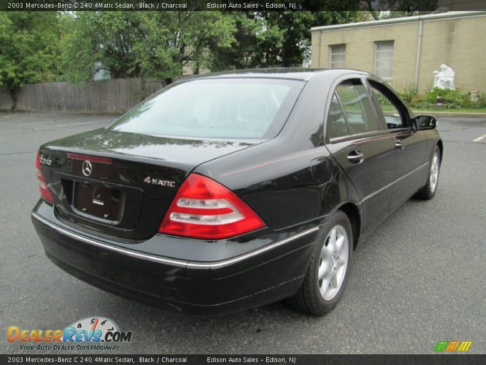 2003 Mercedes-Benz C 240 4Matic Sedan Black / Charcoal Photo #7