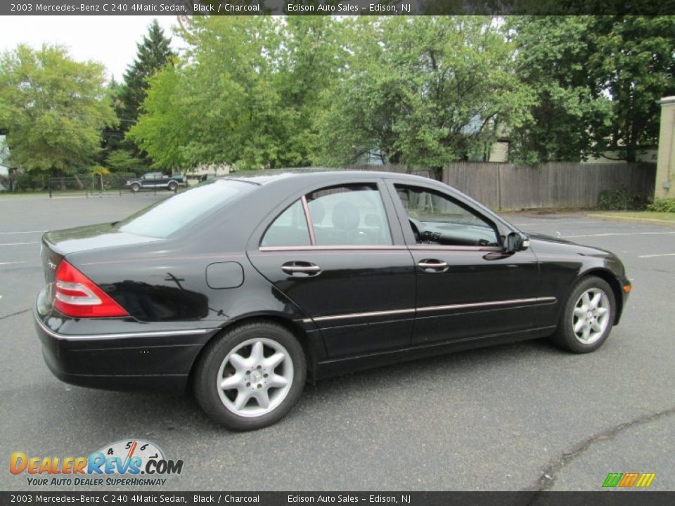 2003 Mercedes-Benz C 240 4Matic Sedan Black / Charcoal Photo #8