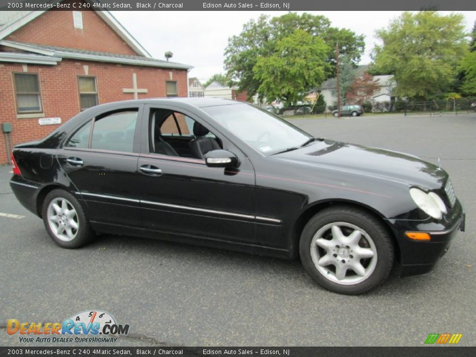 2003 Mercedes-Benz C 240 4Matic Sedan Black / Charcoal Photo #10