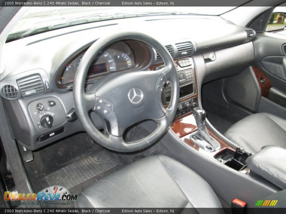 Charcoal Interior - 2003 Mercedes-Benz C 240 4Matic Sedan Photo #15