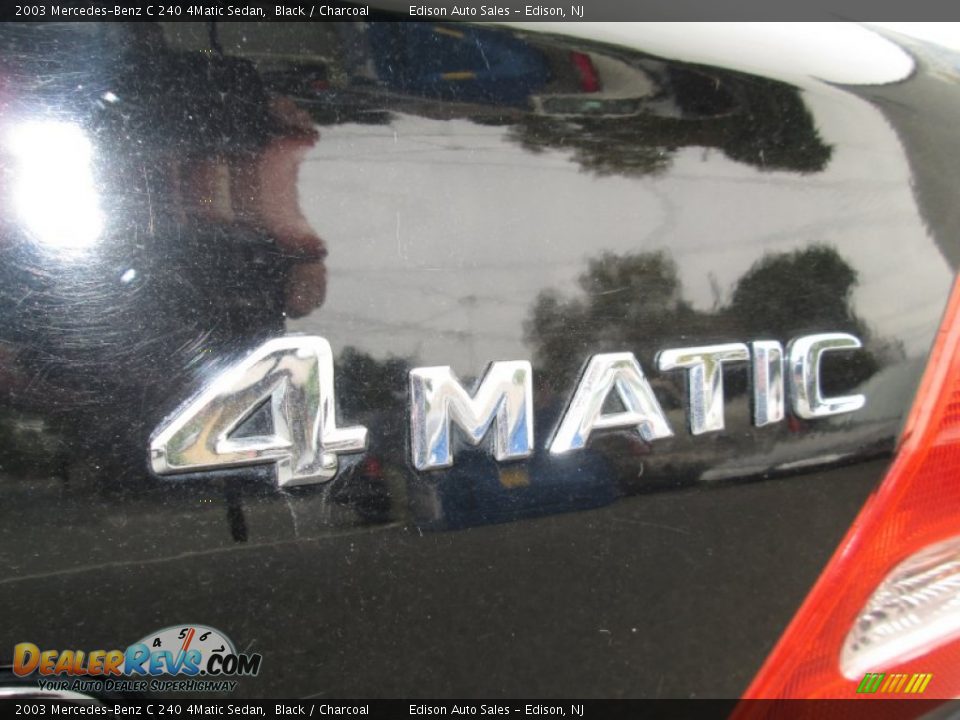 2003 Mercedes-Benz C 240 4Matic Sedan Black / Charcoal Photo #28