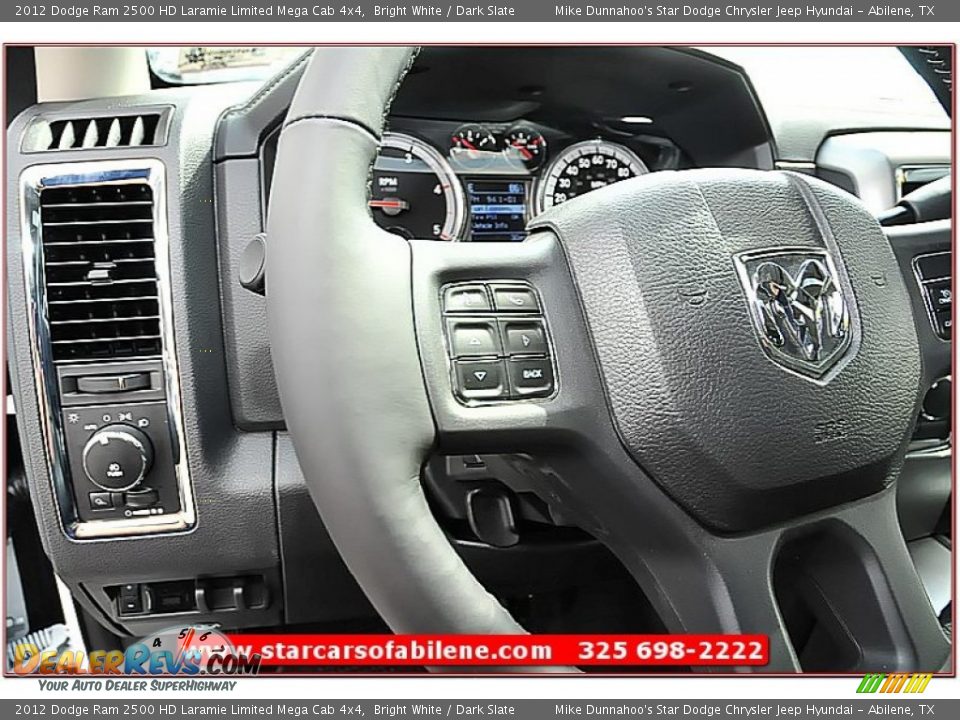 2012 Dodge Ram 2500 HD Laramie Limited Mega Cab 4x4 Bright White / Dark Slate Photo #16