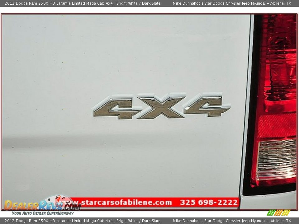 2012 Dodge Ram 2500 HD Laramie Limited Mega Cab 4x4 Bright White / Dark Slate Photo #35