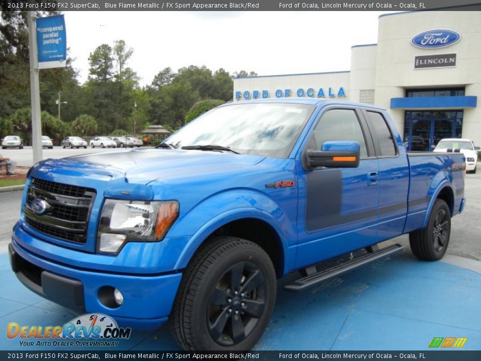 2013 Ford F150 FX2 SuperCab Blue Flame Metallic / FX Sport Appearance Black/Red Photo #1