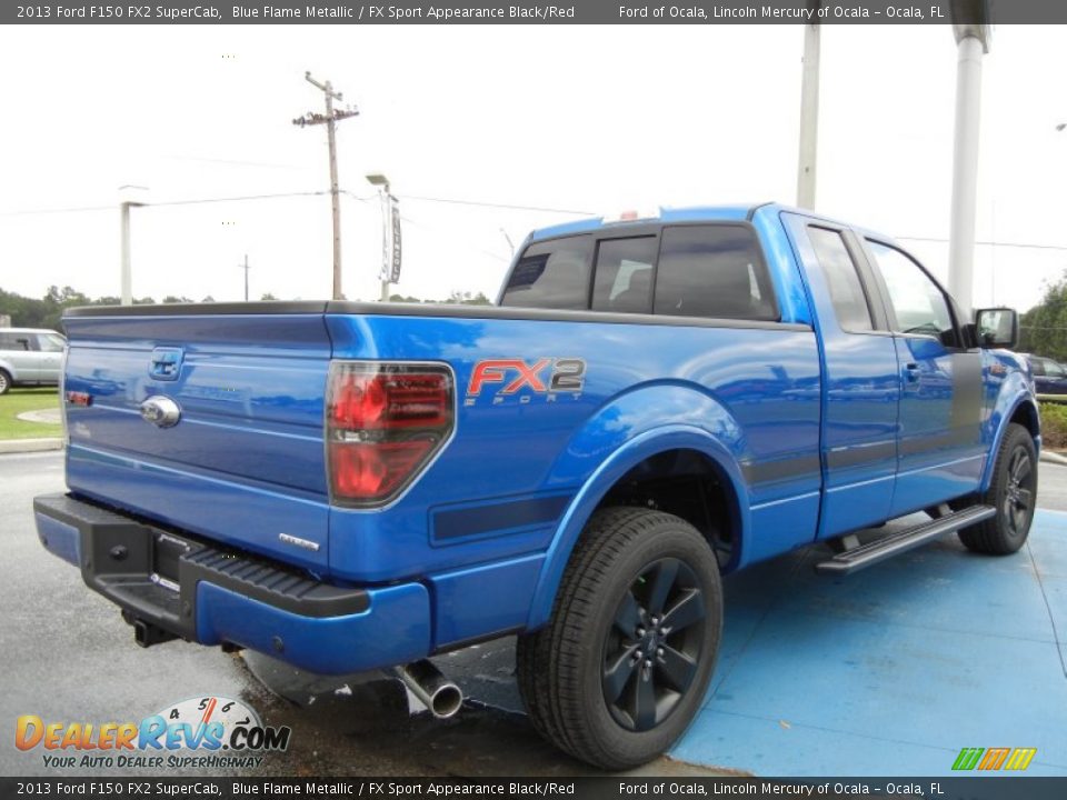 2013 Ford F150 FX2 SuperCab Blue Flame Metallic / FX Sport Appearance Black/Red Photo #3