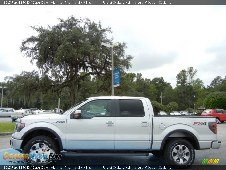 Ingot Silver Metallic 2013 Ford F150 FX4 SuperCrew 4x4 Photo #2