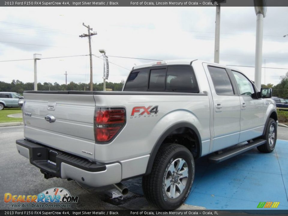 2013 Ford F150 FX4 SuperCrew 4x4 Ingot Silver Metallic / Black Photo #3