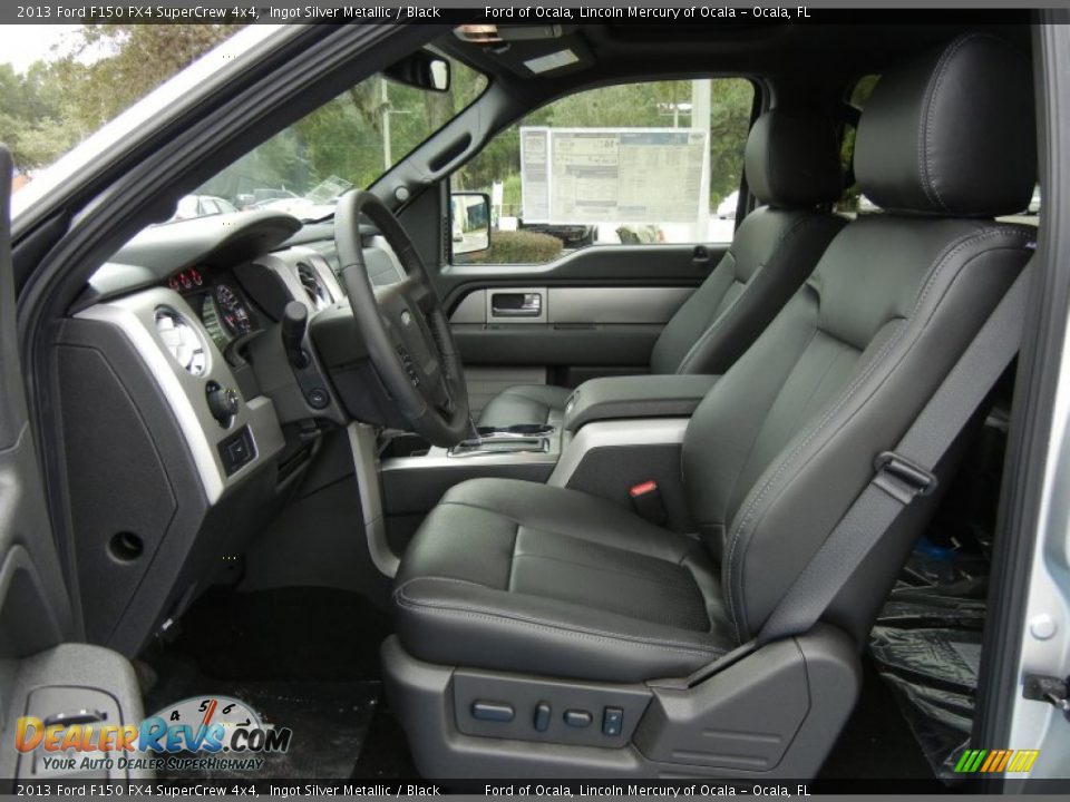 Black Interior - 2013 Ford F150 FX4 SuperCrew 4x4 Photo #5