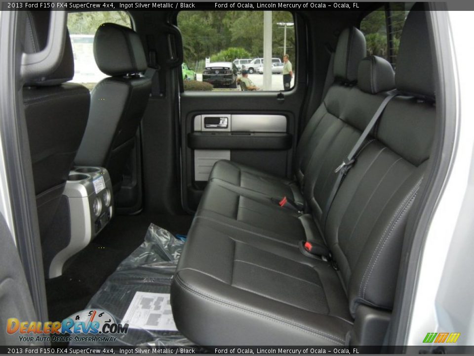 Black Interior - 2013 Ford F150 FX4 SuperCrew 4x4 Photo #6