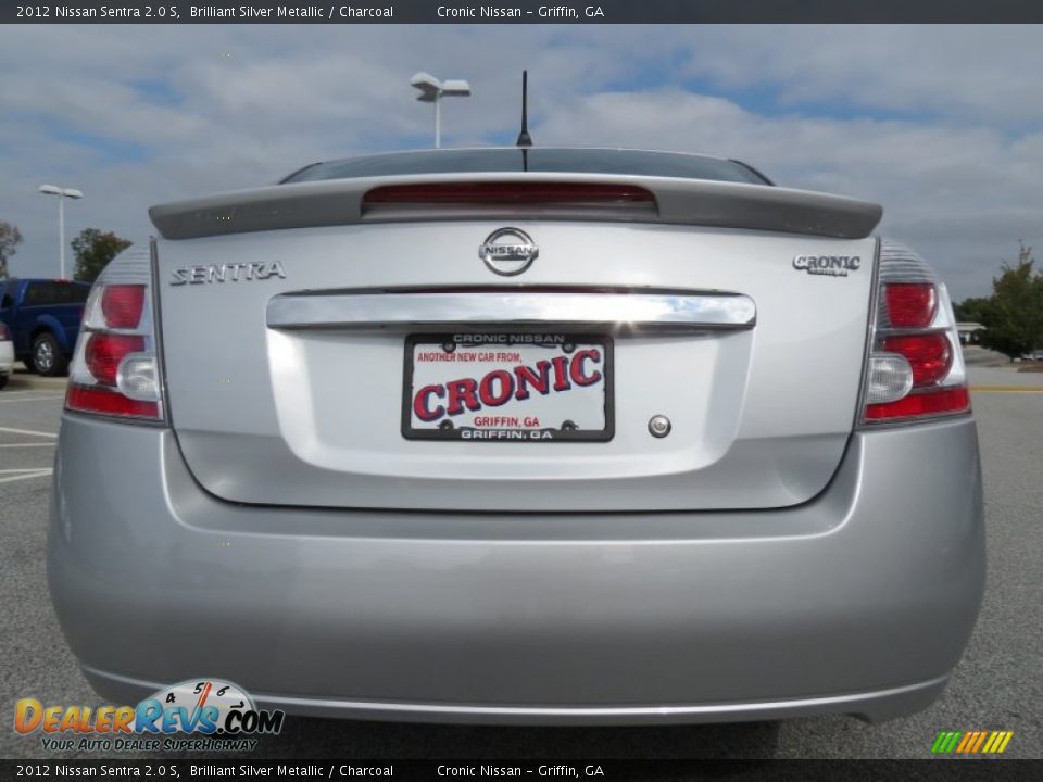 2012 Nissan Sentra 2.0 S Brilliant Silver Metallic / Charcoal Photo #4