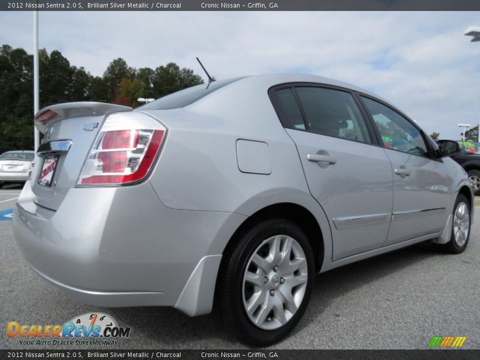2012 Nissan Sentra 2.0 S Brilliant Silver Metallic / Charcoal Photo #5
