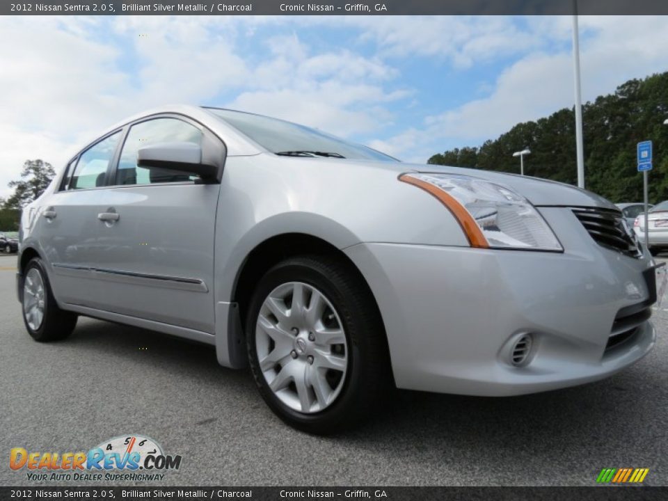 2012 Nissan Sentra 2.0 S Brilliant Silver Metallic / Charcoal Photo #7