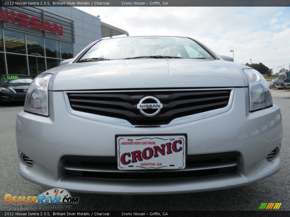 2012 Nissan Sentra 2.0 S Brilliant Silver Metallic / Charcoal Photo #8