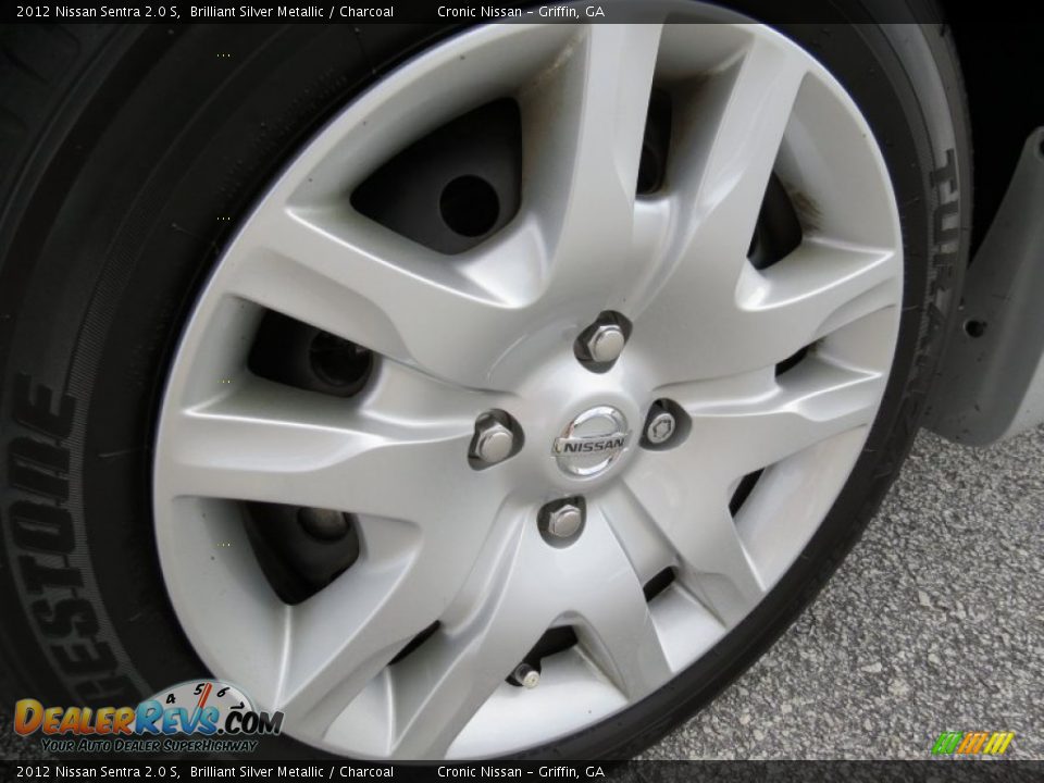 2012 Nissan Sentra 2.0 S Brilliant Silver Metallic / Charcoal Photo #9