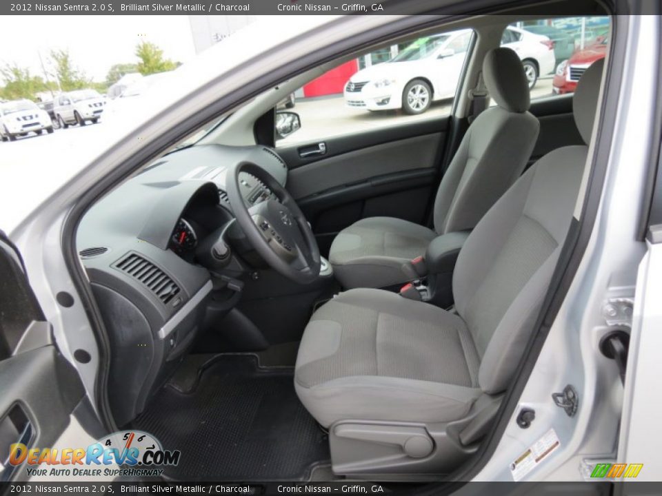 2012 Nissan Sentra 2.0 S Brilliant Silver Metallic / Charcoal Photo #10