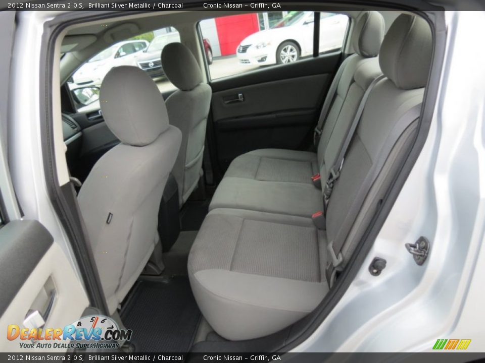 2012 Nissan Sentra 2.0 S Brilliant Silver Metallic / Charcoal Photo #12